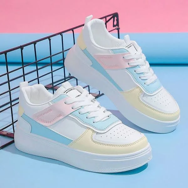 Shoetopia Girls Lightweight Lace-Ups Sneakers